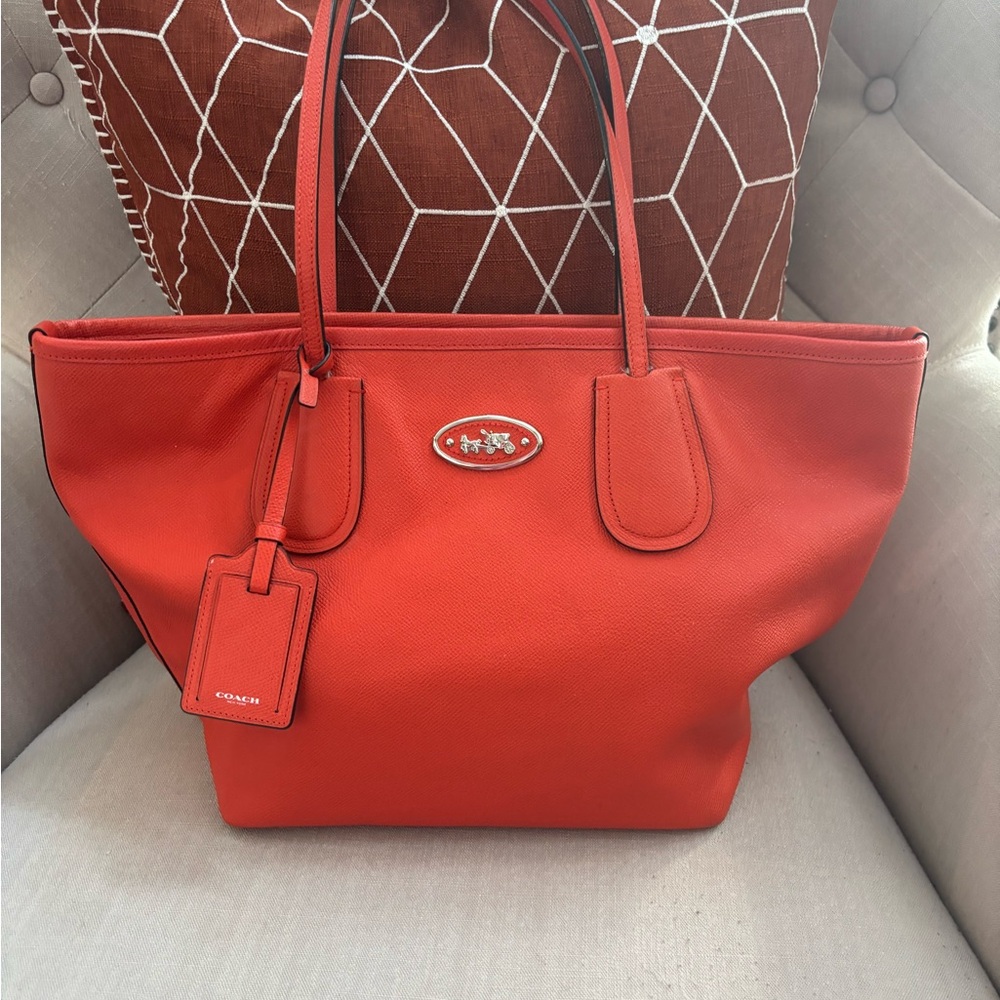 Orange Coach Tote Bag (Vintage / Early 2000’s) - Picture 1 of 11